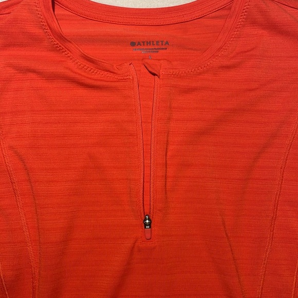 Athleta Pacifica Illumi UPF Fitted Swim Orange LargeTank Top - Picture 3 of 10